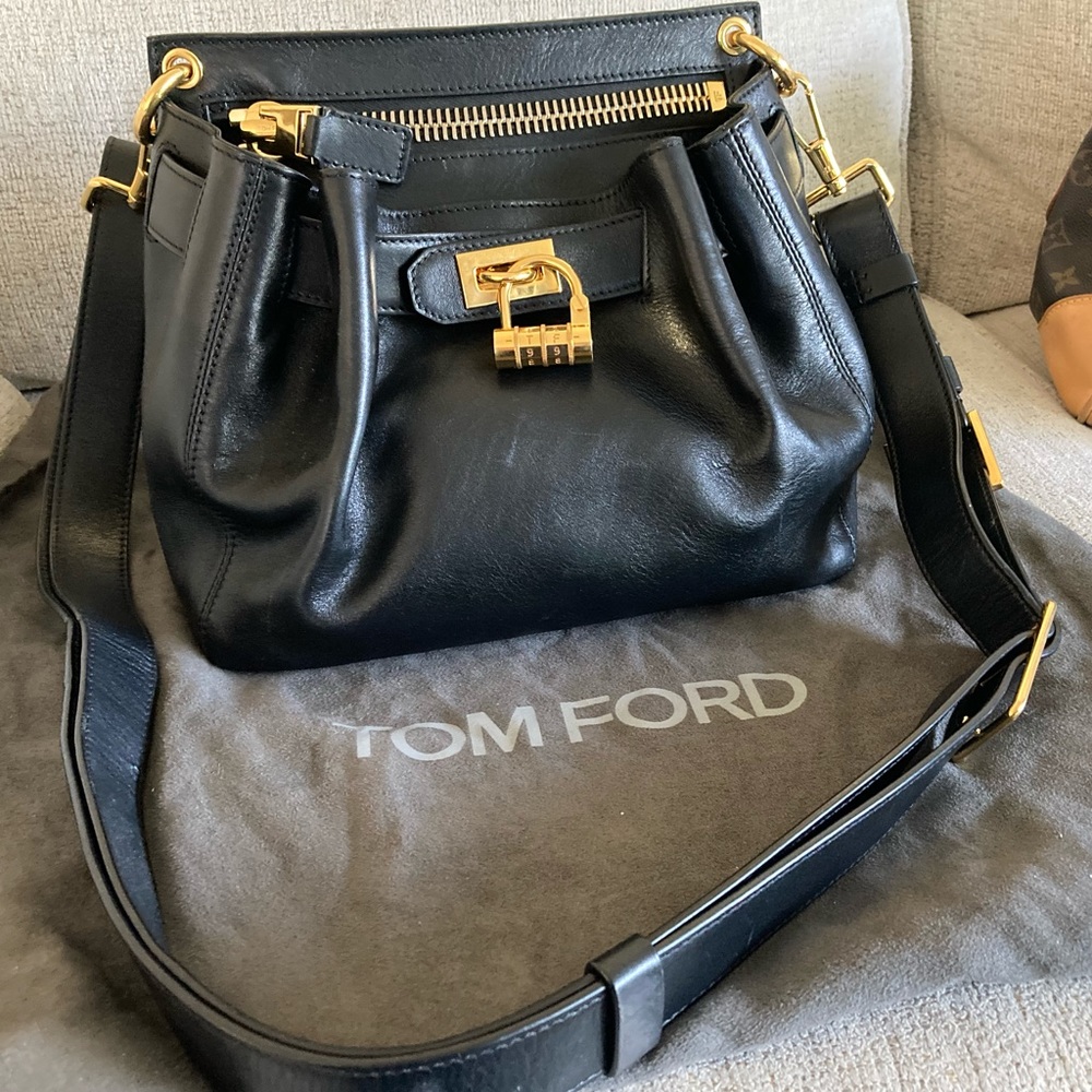 SOLD: Authentic Tom Ford Lock-Front Crossbody